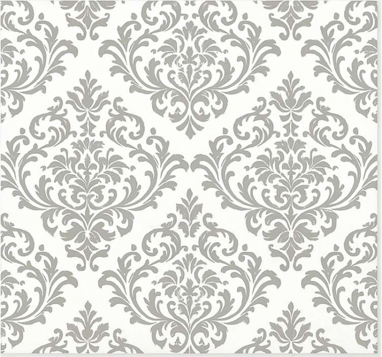 Baroque grey pattern living room roller blind - TenStickers