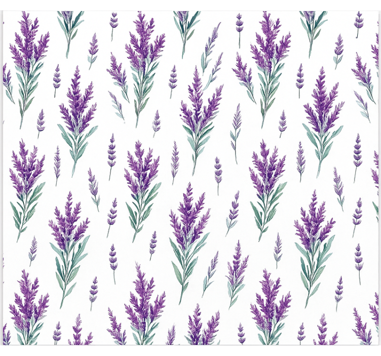 Watercolor lavander sprigs kitchen roller blind - TenStickers