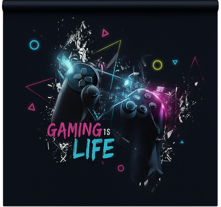 Gaming is life  geek roller blind - TenStickers