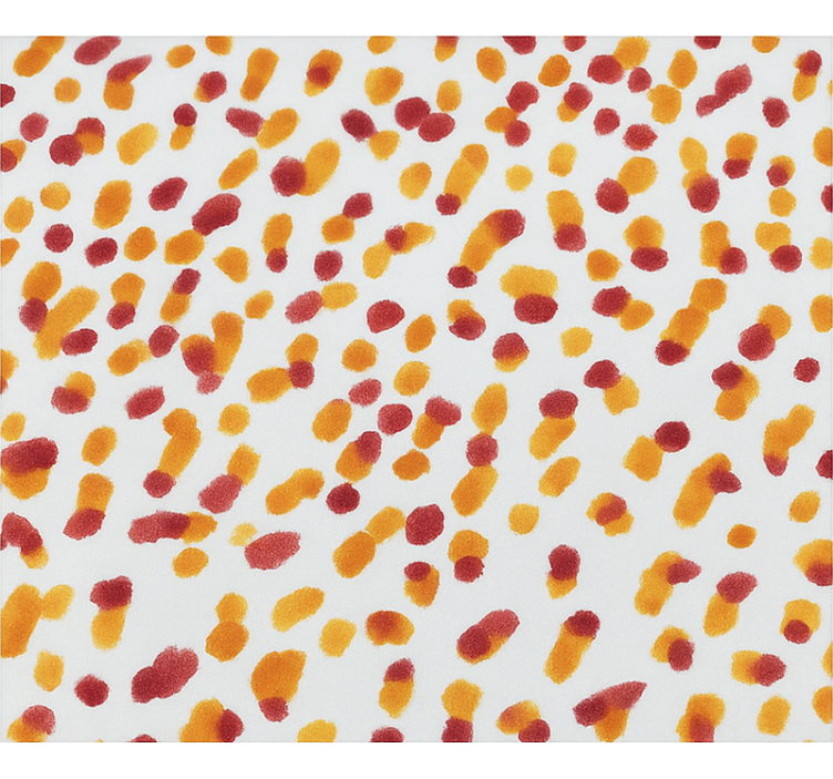 Orange and red dots teenage bedroom roller blind - TenStickers