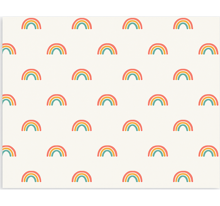Scandinavian roller blind in vibrant rainbow hues - TenStickers