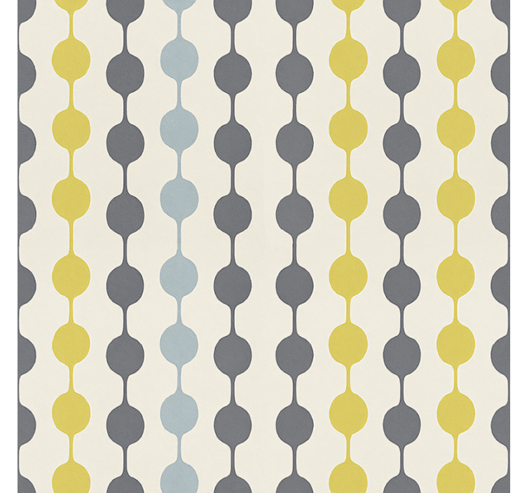 Scandinavian roller blind with hanging colorful circles - TenStickers