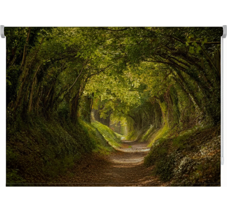 Tree roller blind greenway - TenStickers