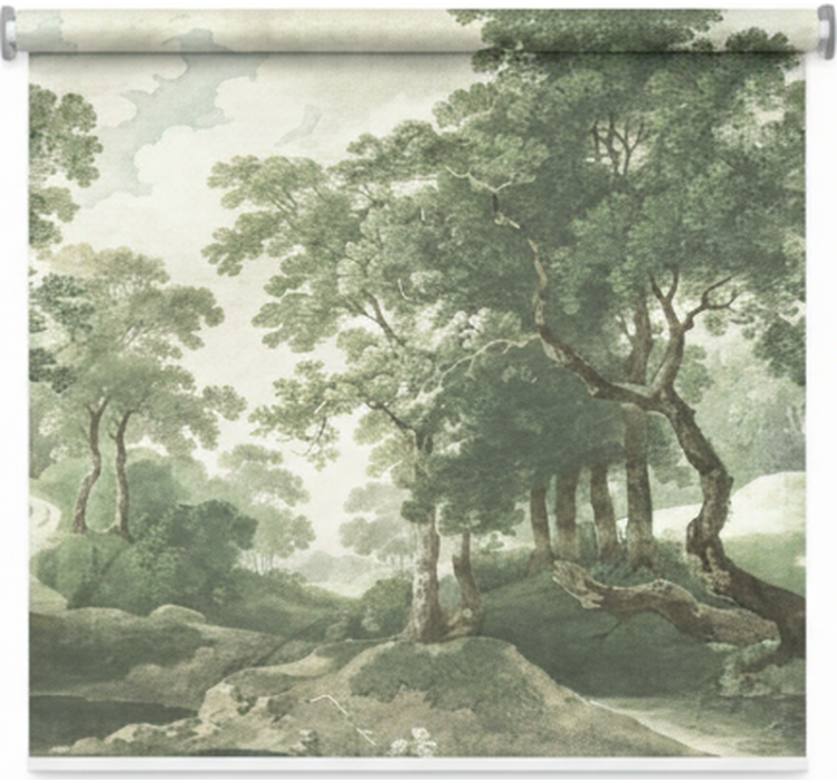 Tree roller blind classic timeless nature - TenStickers