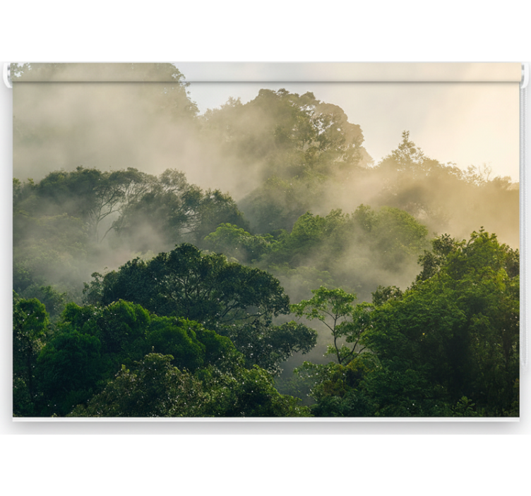 Tree roller blind lush jungle canopy - TenStickers