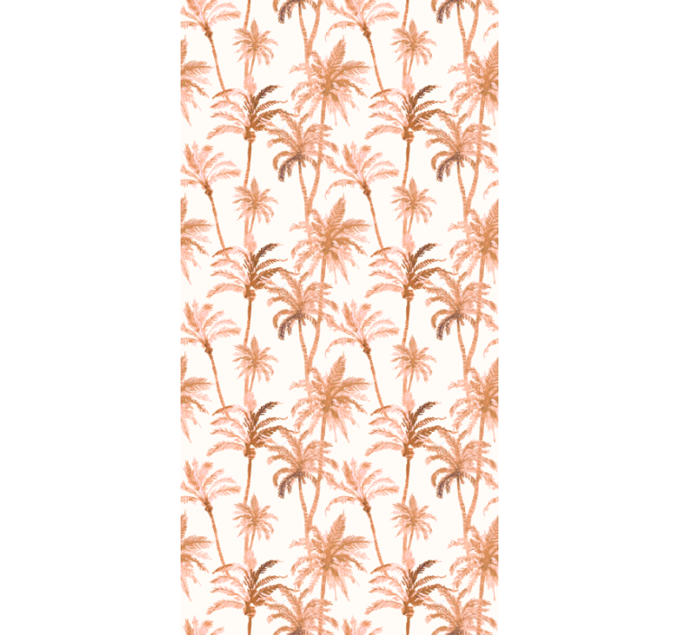 Palm silhouettes bathroom roller blind - TenStickers