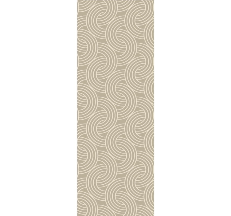 Home office roller blind with elegant curved patterns - TenStickers