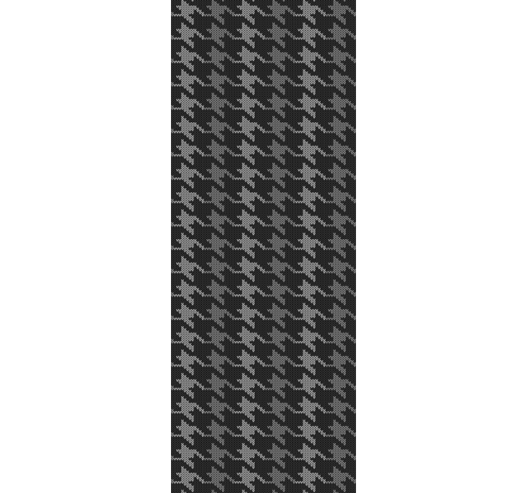 Home office roller blind houndstooth design - TenStickers