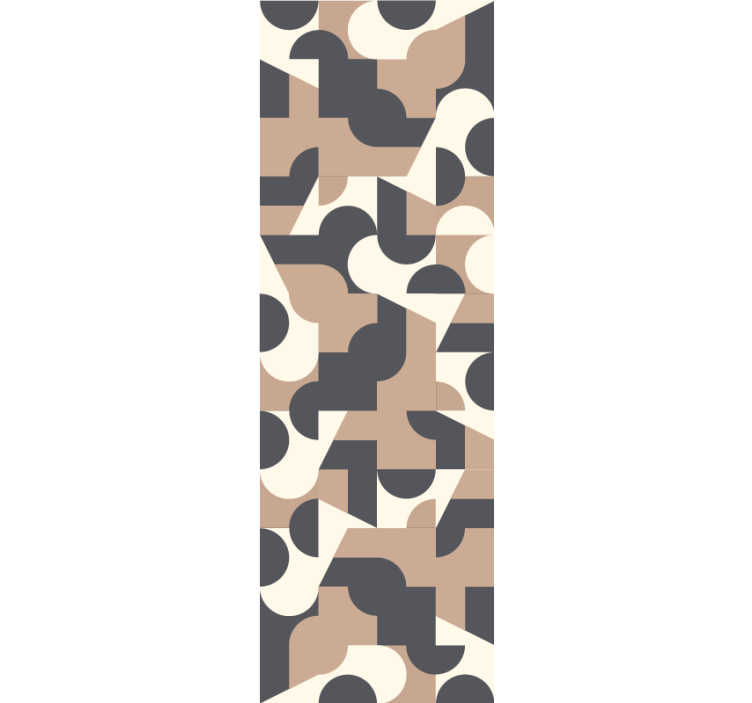 Home office roller blind in contrasting colors pattern - TenStickers