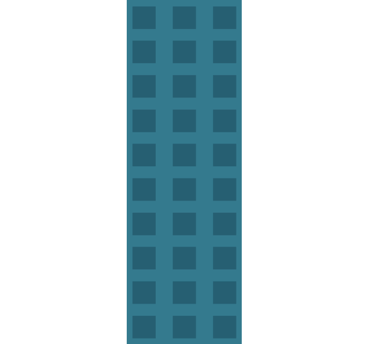 Home office roller blind blue square pattern - TenStickers