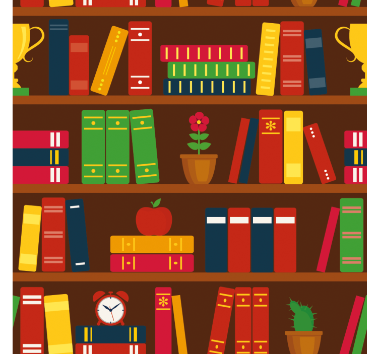 Home library home office roller blind - TenStickers