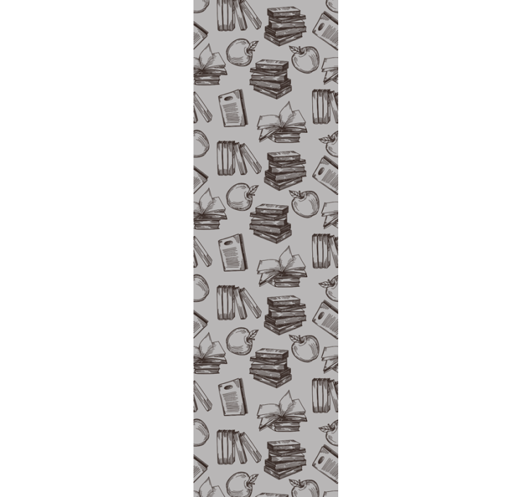 Home office roller blind vintage study style - TenStickers