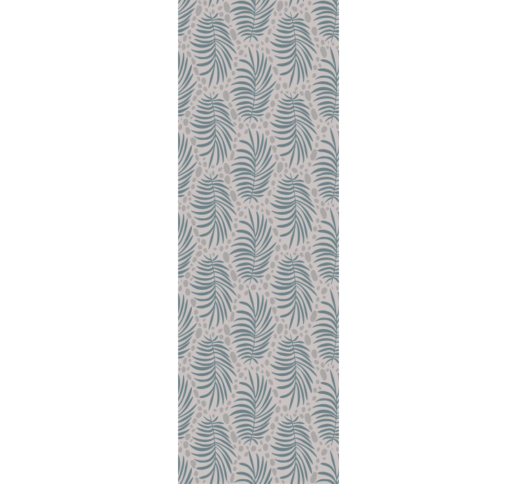 Tropical palm leaves dining room roller blind - TenStickers