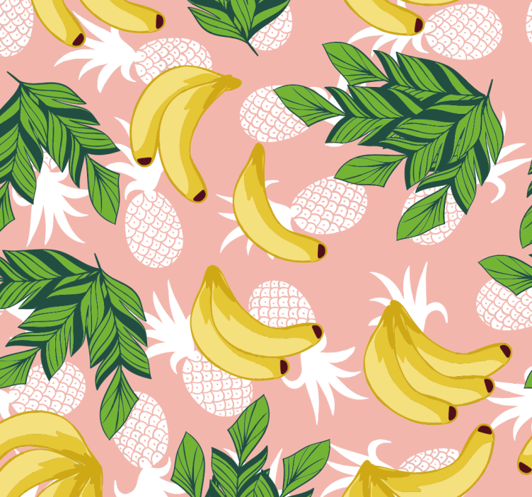Tropical fruit foliage kitchen roller blind - TenStickers