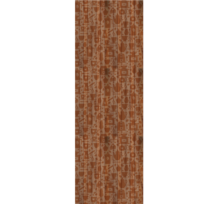 Kitchen roller blind with café themes - TenStickers