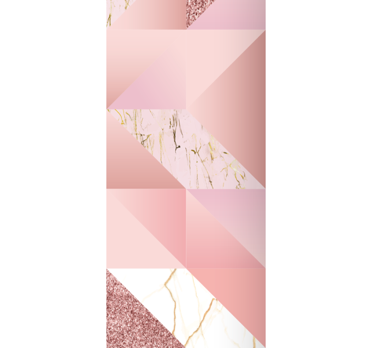 Kitchen roller blind in pink golden marble - TenStickers