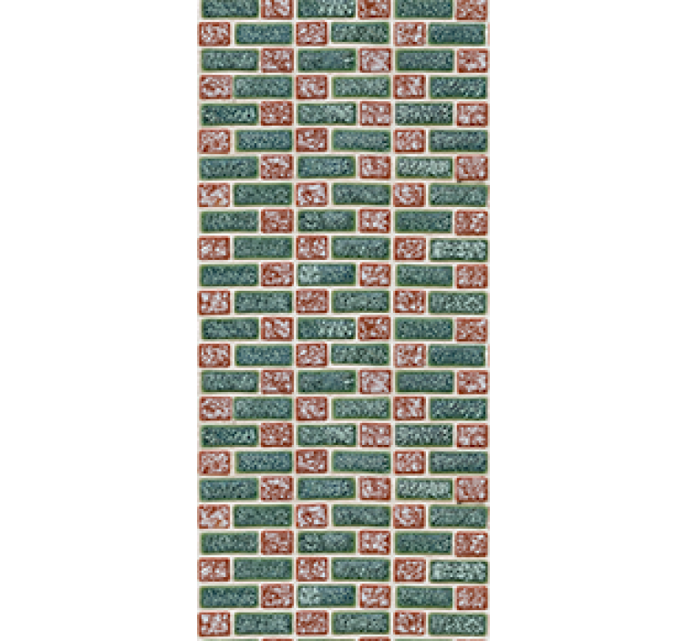 Kitchen roller blind simple brick tiles - TenStickers