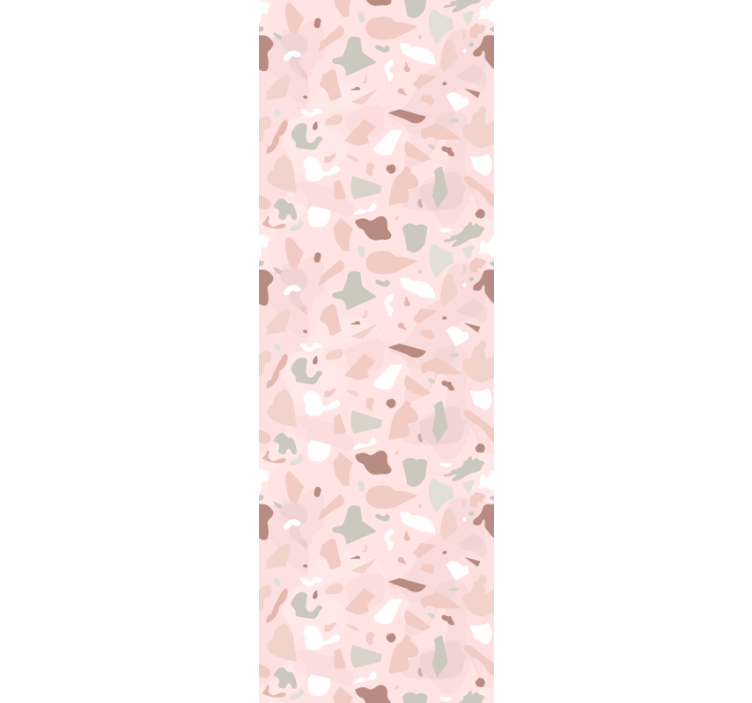 Kitchen roller blind in pink terrazzo pattern - TenStickers