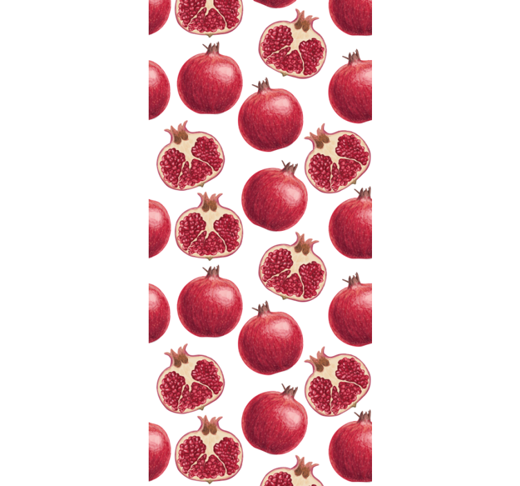 Colorful pomegranates pattern kitchen roller blind - TenStickers