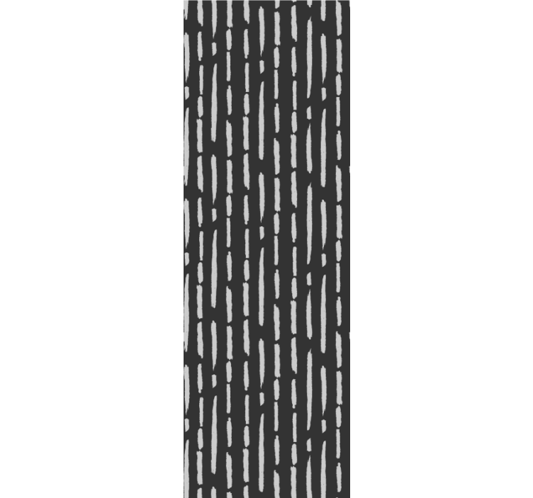 Kitchen roller blind with striped ink brush pattern - TenStickers