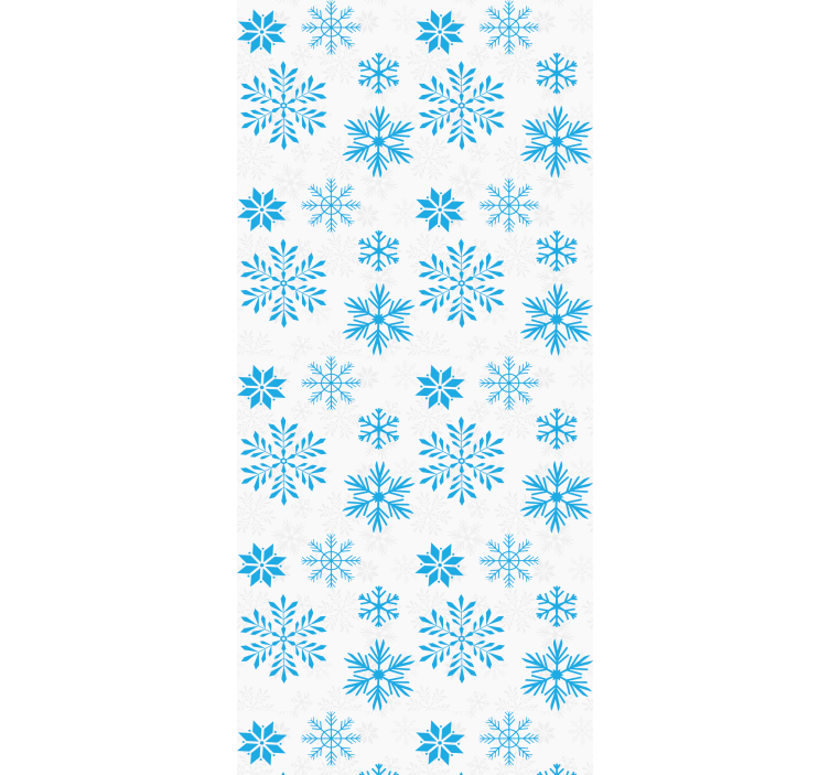 Snow crystal kitchen roller blind - TenStickers