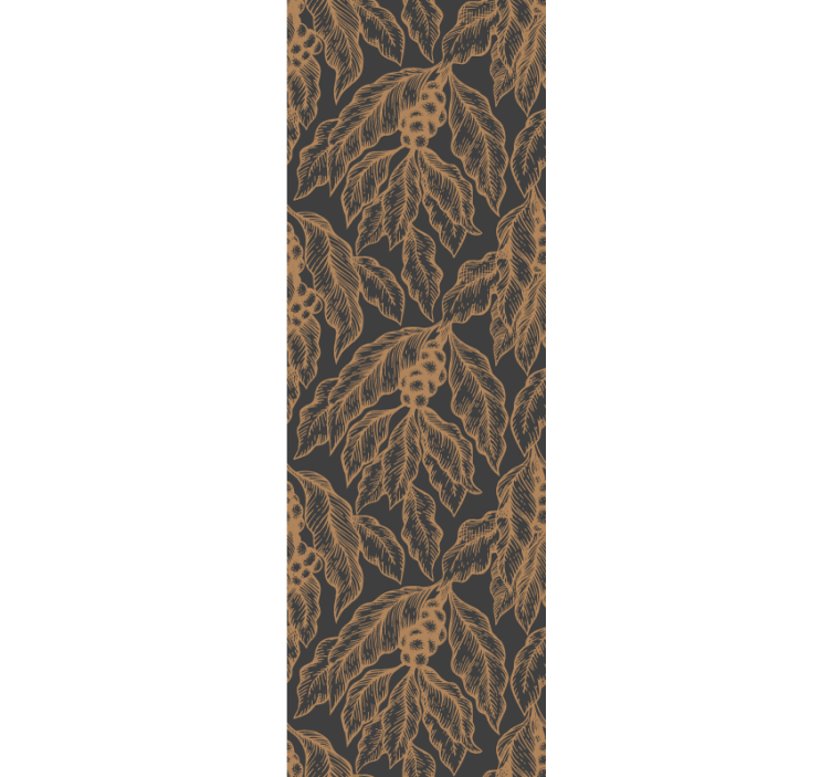 Kitchen roller blind coffee tree branch design - TenStickers