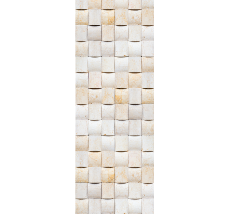 Kitchen roller blind 3d brick pattern - TenStickers