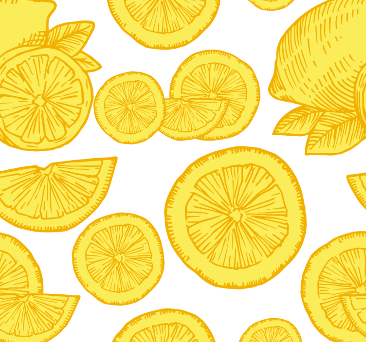 Kitchen roller blind orange and lemon design - TenStickers