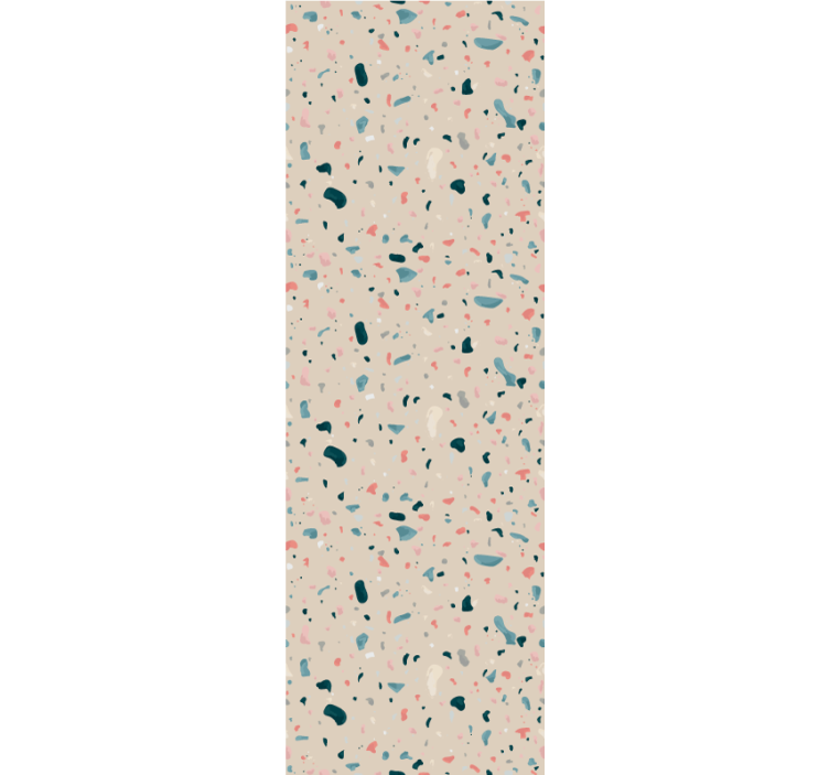 Kitchen roller blind hand-painted terrazzo design - TenStickers