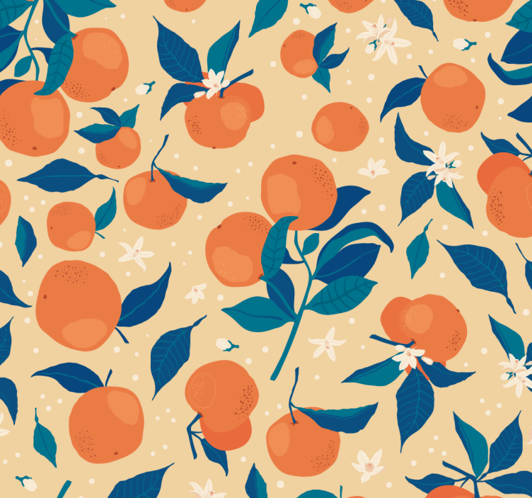 Kitchen roller blind set of oranges - TenStickers