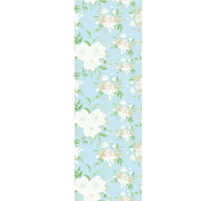 Wild floral grandmillenial style dining room roller blind - TenStickers