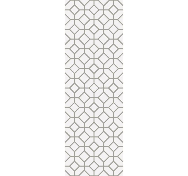 Dining room roller blind squared hamptons pattern - TenStickers