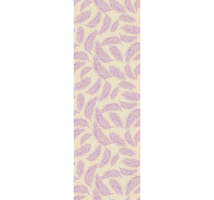 Dining room roller blind in pink and beige tropical print - TenStickers