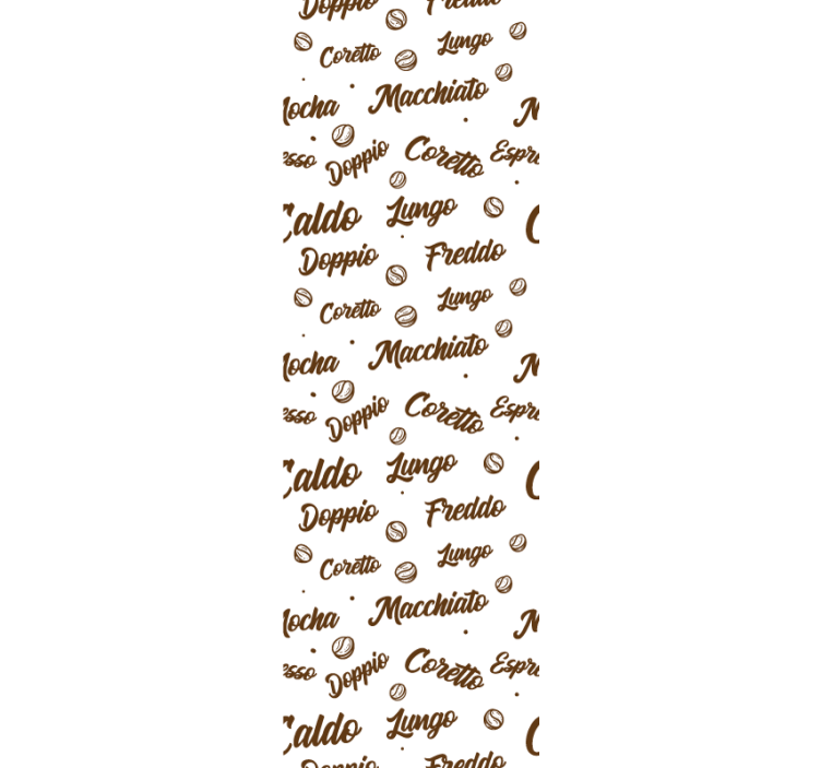 Dining room roller blind coffee every day - TenStickers