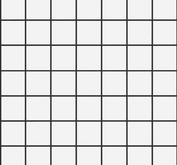 Dining room roller blind in irregular checkboard - TenStickers