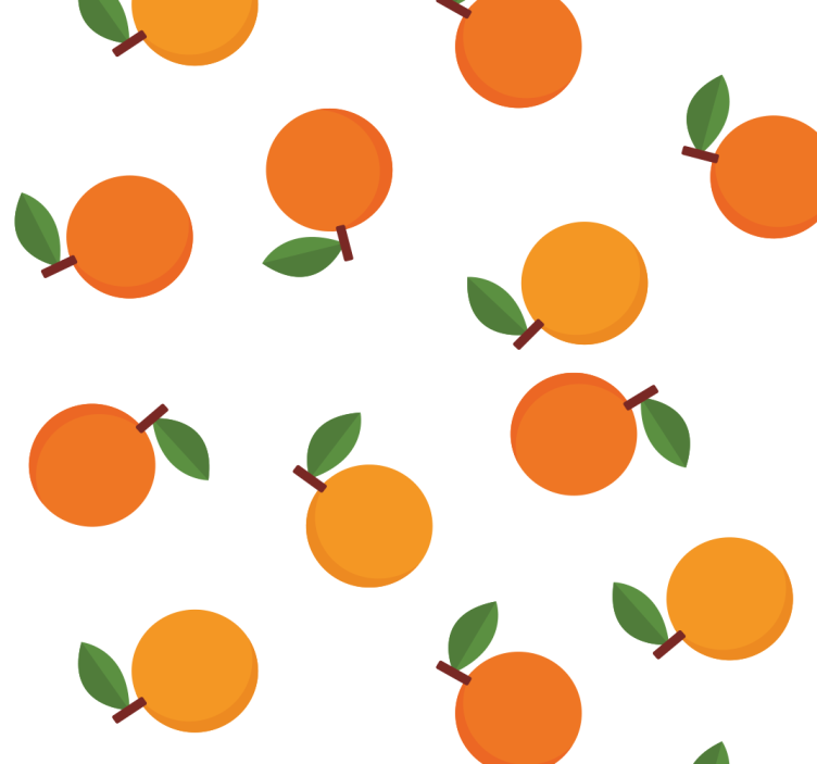 Dining room roller blind elegant oranges - TenStickers