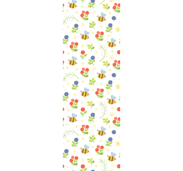 Children room roller blind bee garden design - TenStickers