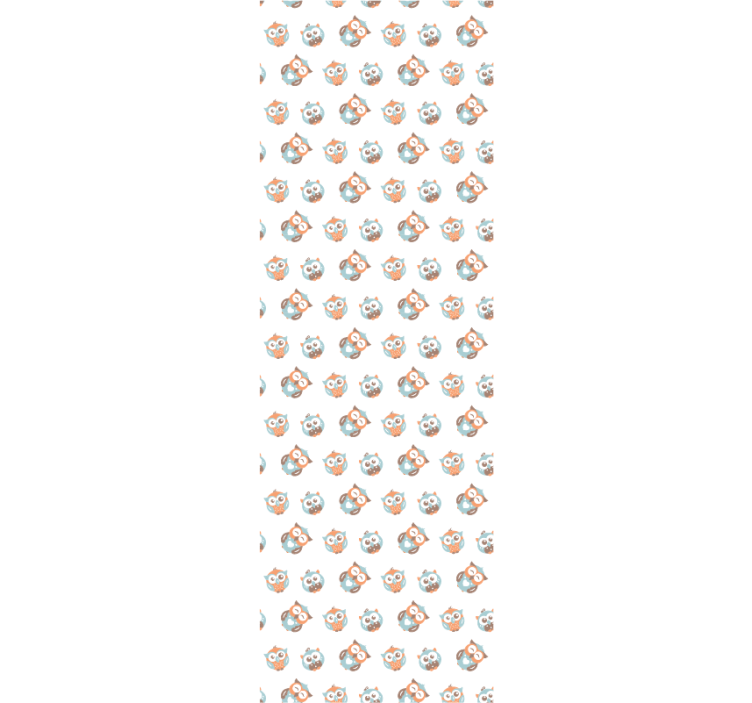 Children room roller blind owl pattern - TenStickers
