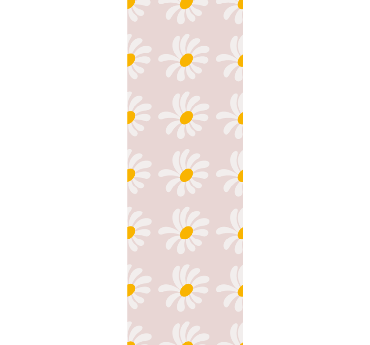 Children room roller blind with boho style floral design - TenStickers
