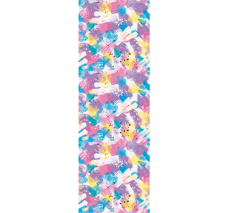 Children room roller blind in pastel color flow - TenStickers