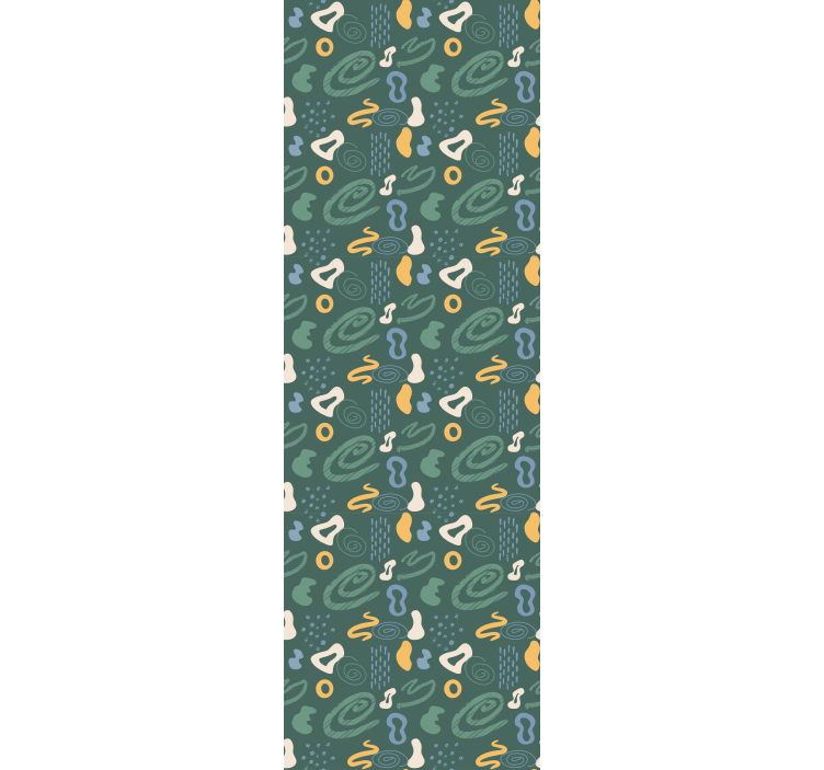 Children room roller blind with abstract minimalist patterns - TenStickers