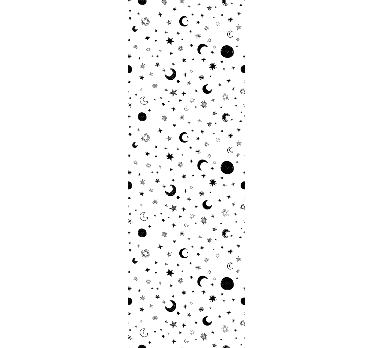 Children room roller blind outer space with stars - TenStickers