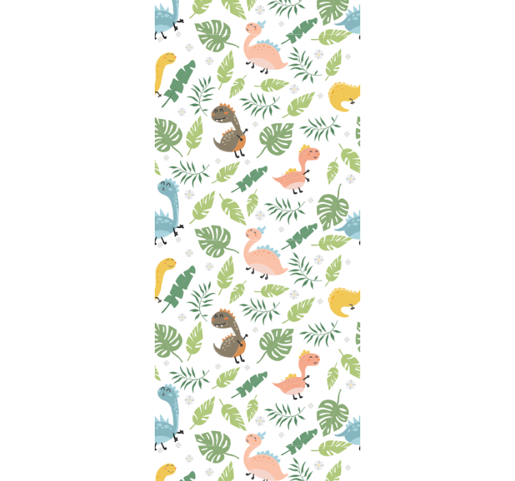 Children room roller blind in pastel forest colors - TenStickers