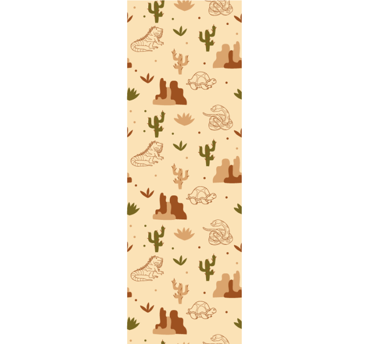 Children room roller blind wild animals in the desert - TenStickers