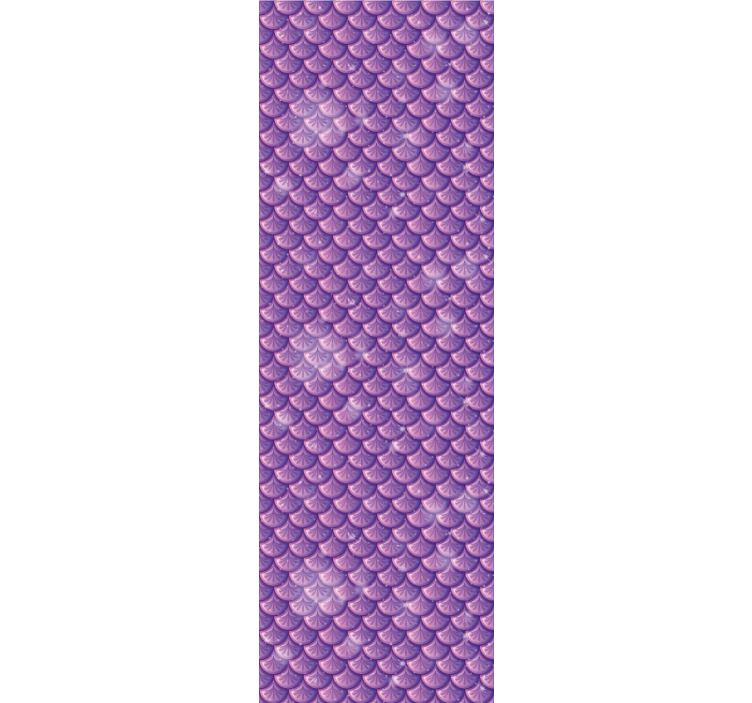 Children room roller blind in purple mermaid scale - TenStickers
