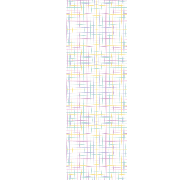Children room roller blind in cute pastel grid pattern - TenStickers