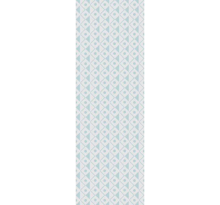 Children room roller blind with blue and white diamonds - TenStickers