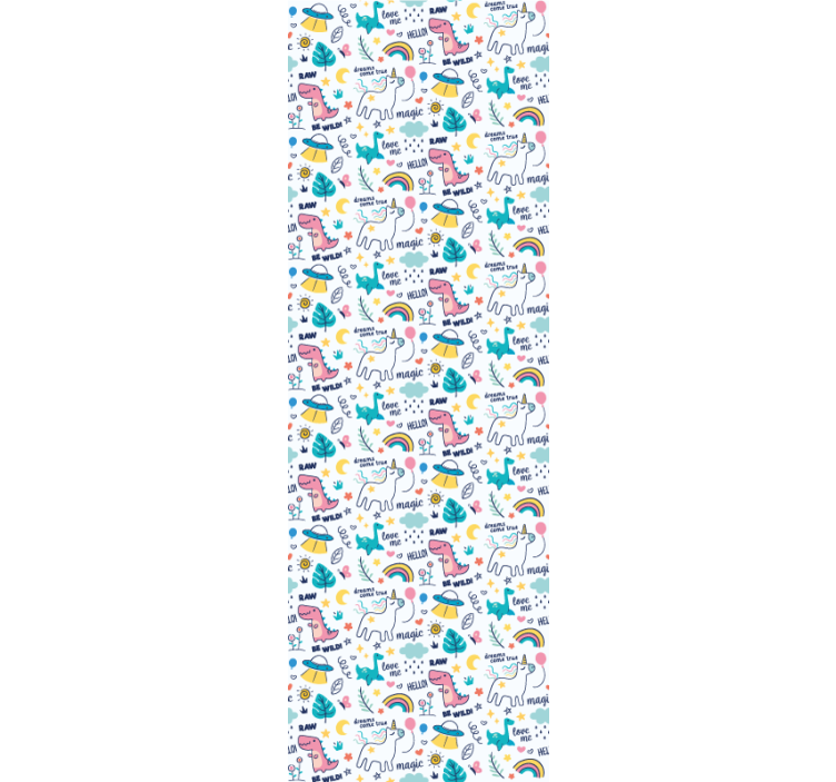 Children room roller blind kids concept hand drawn - TenStickers