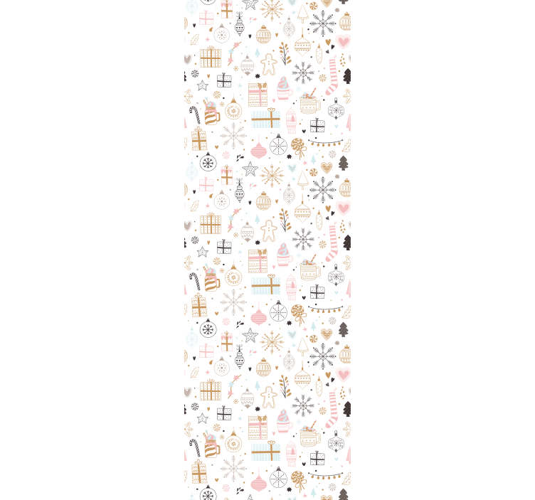 Children room roller blind winter christmas design - TenStickers