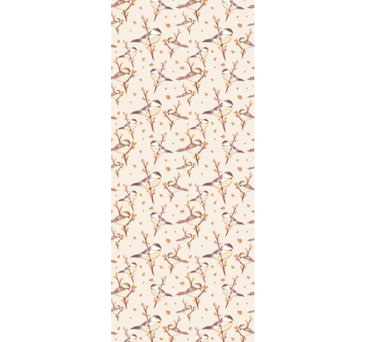 Children room roller blind aquarella birds on branches - TenStickers